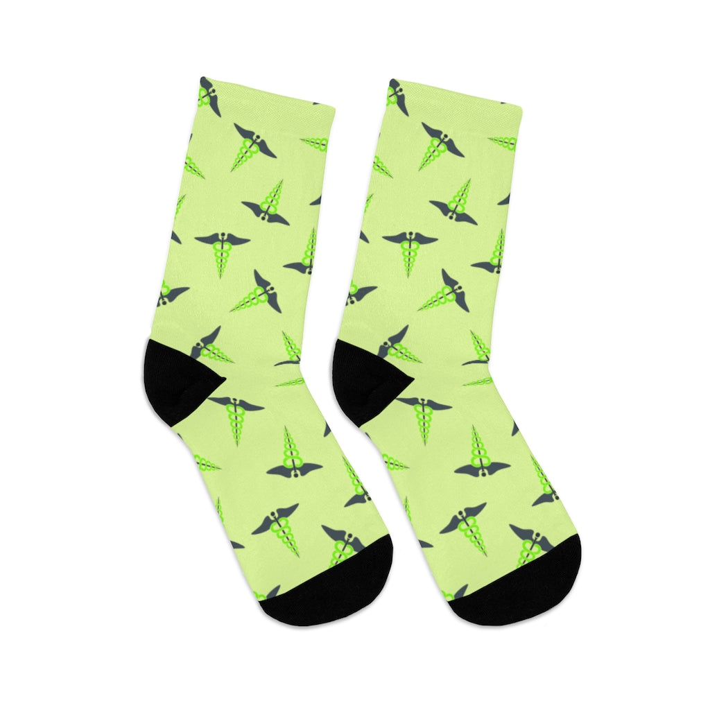 Caduceus Socks — full pair, unworn