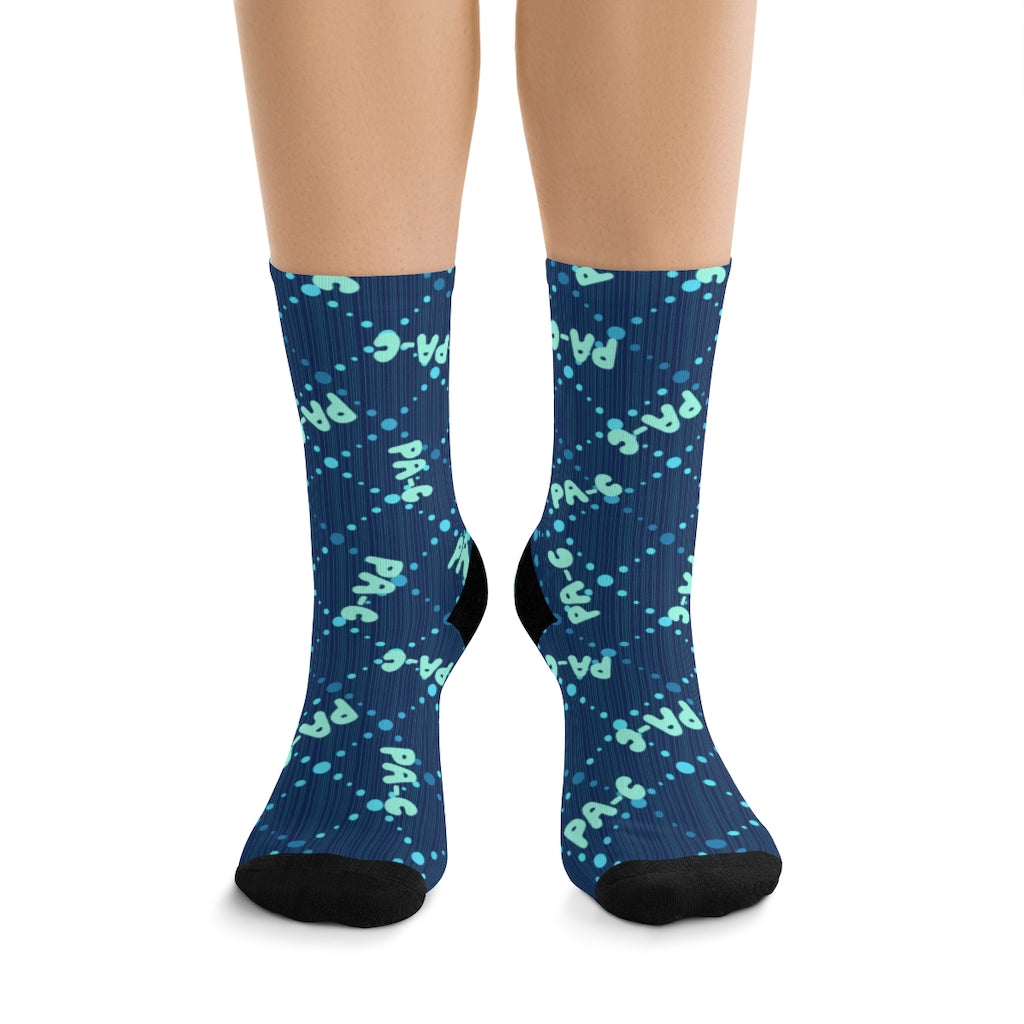 PA-C Socks — worn, front view