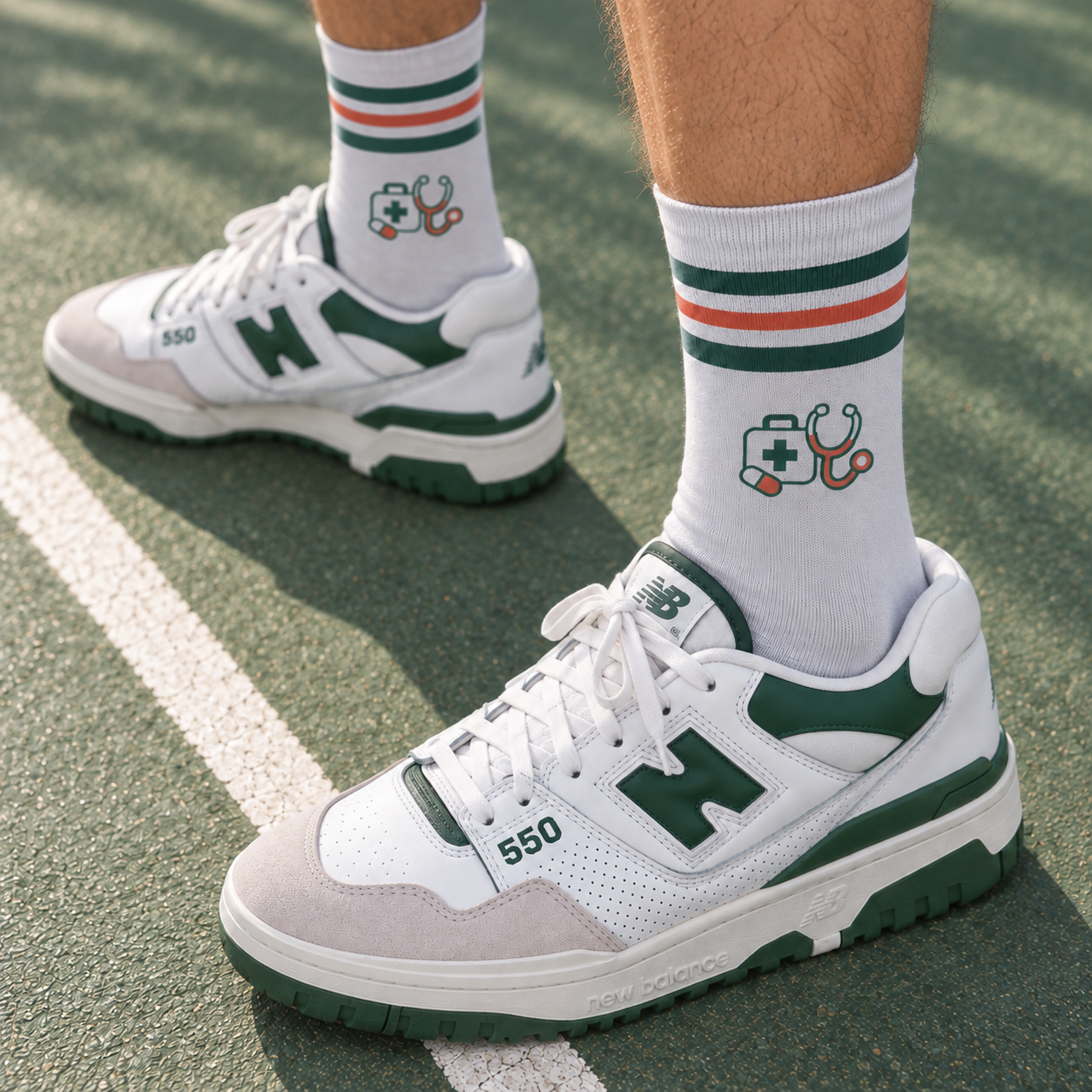All Medicine Socks - Club Edition — on foot