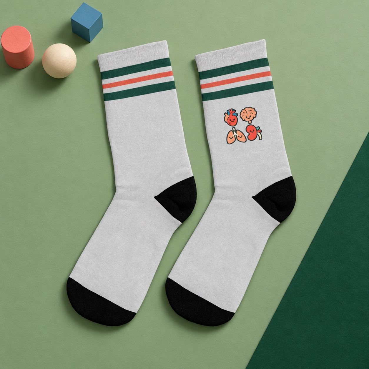 All Organs Socks - Club Edition — studio view