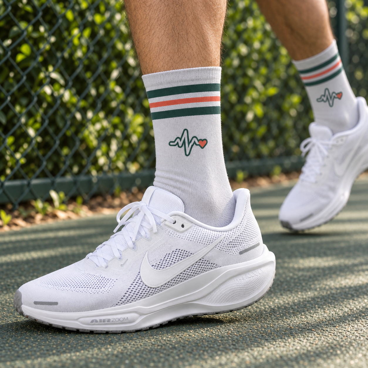 ECG Socks - Club Edition — on foot