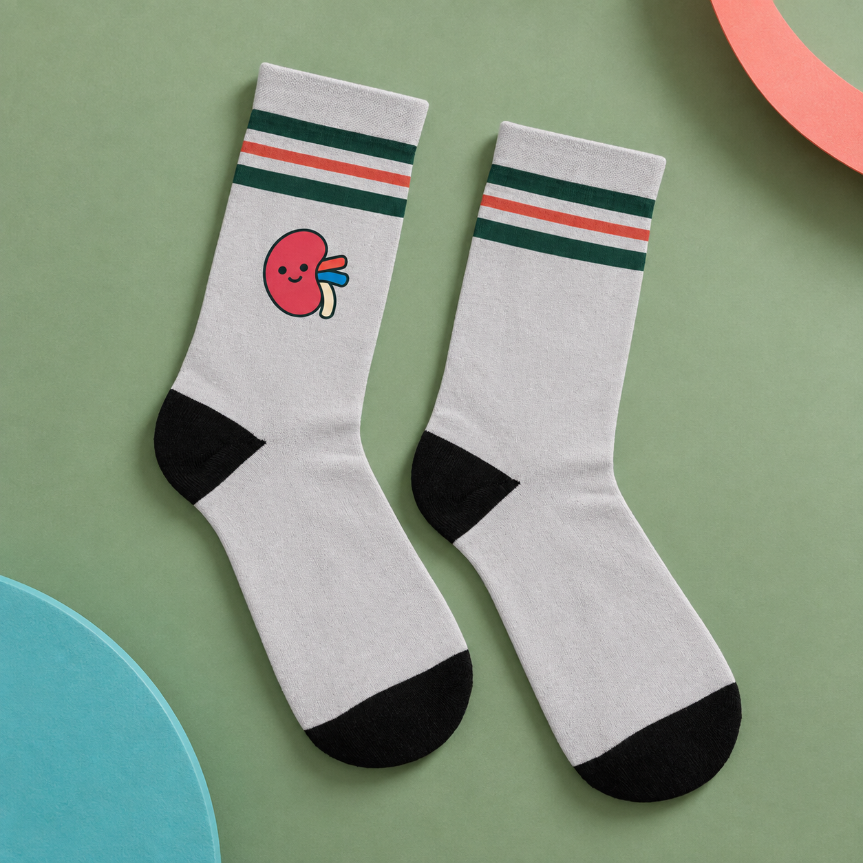 Kidney Socks - Club Edition — studio view