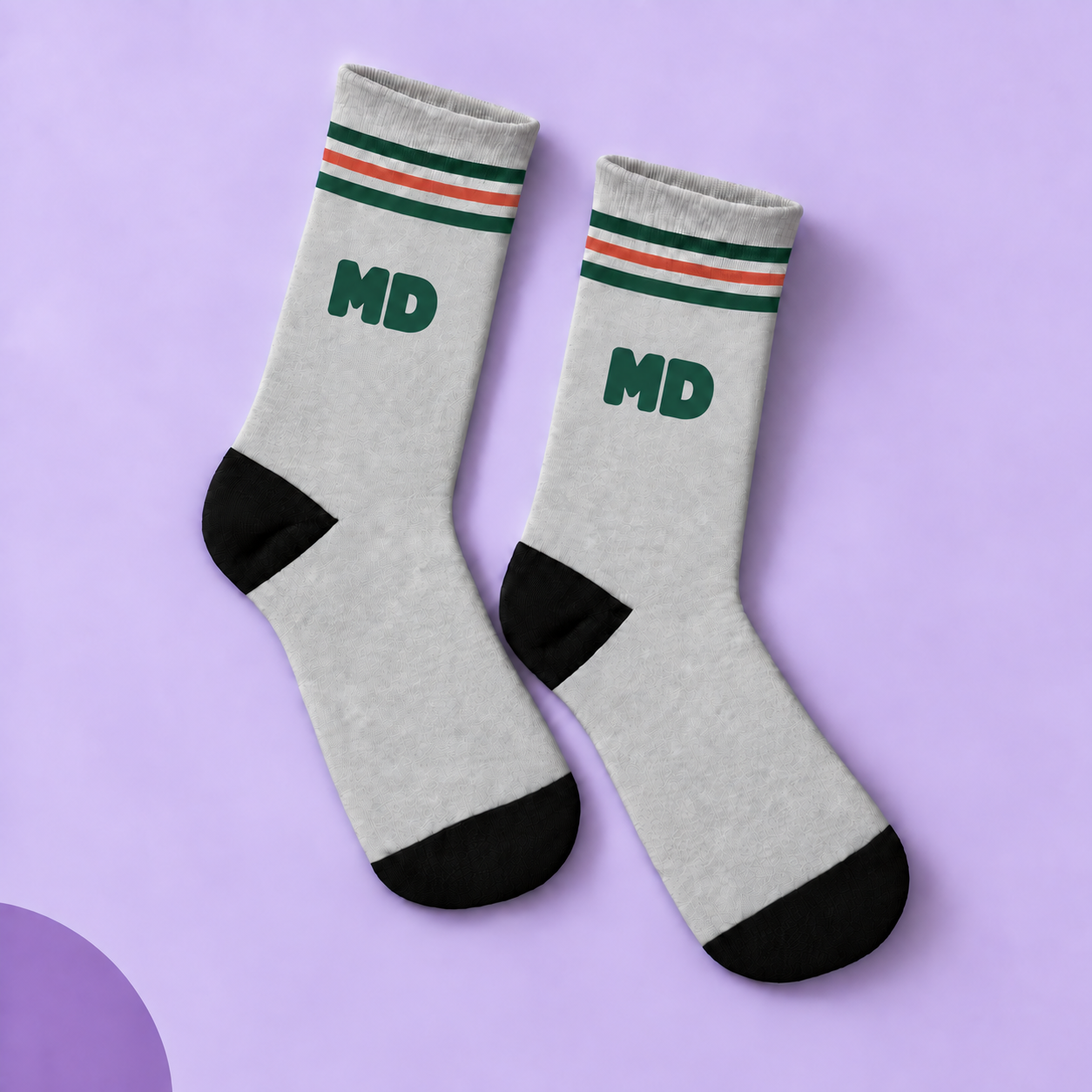 MD Socks - Club Edition — studio view