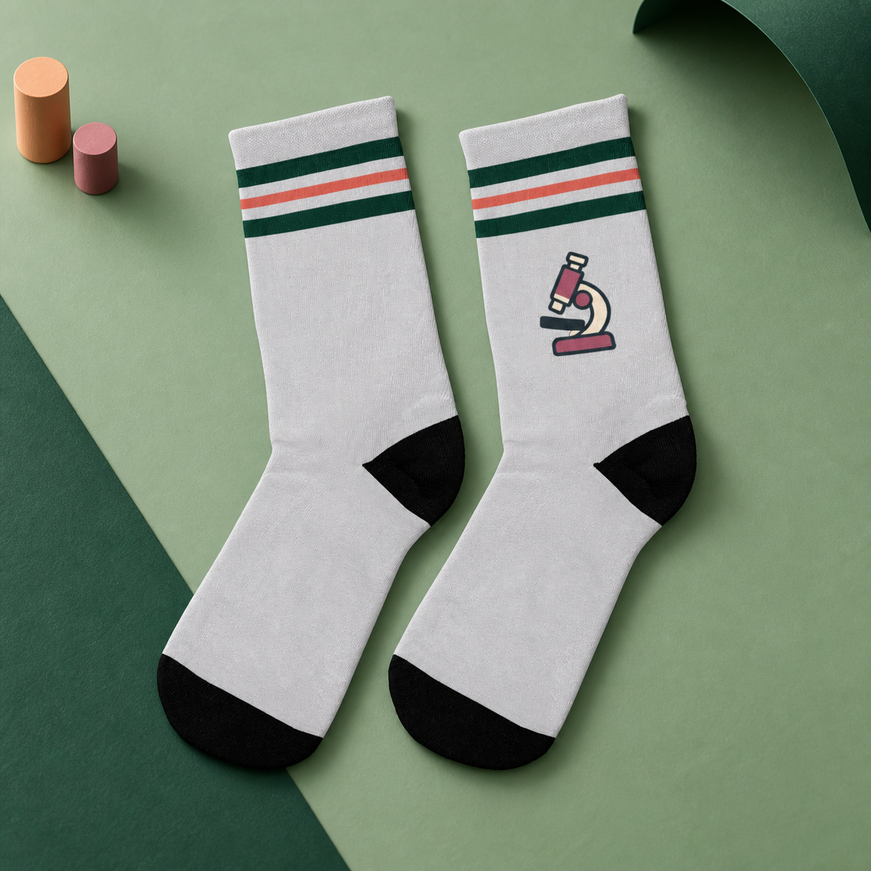 Microscope Socks - Club Edition — studio view
