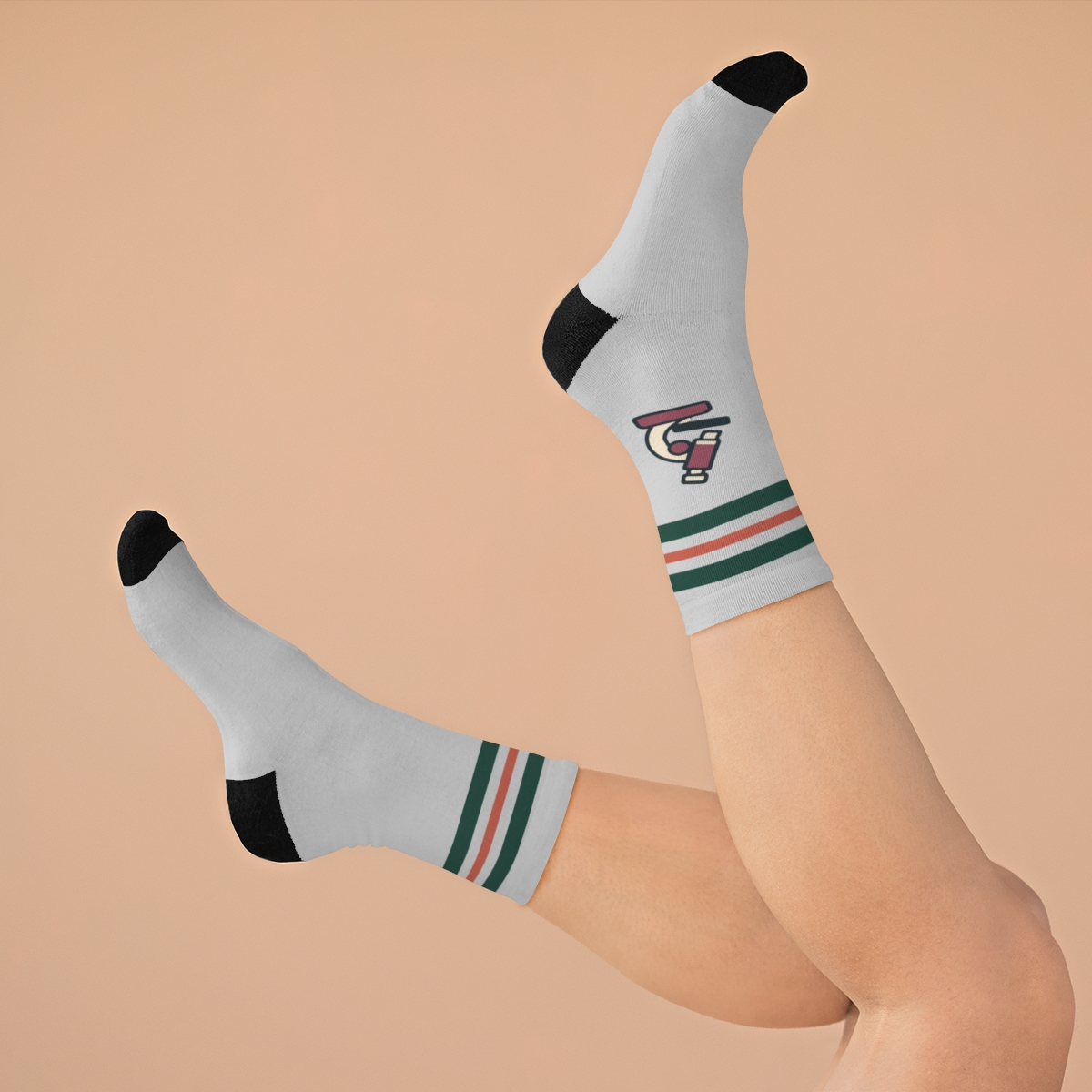 Microscope Socks - Club Edition — on foot