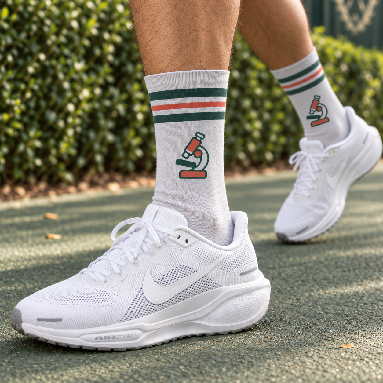 Microscope Socks - Club Edition — on foot