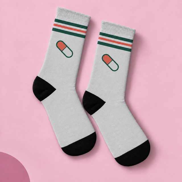 Pill Socks - Club Edition — studio view