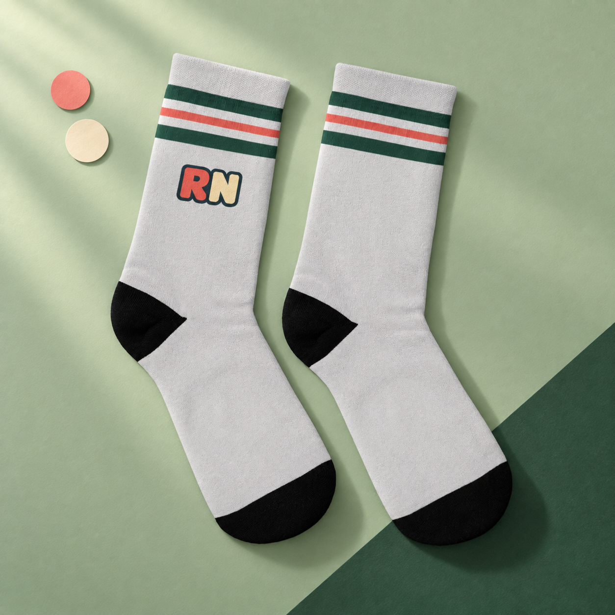 RN Socks - Club Edition — studio view