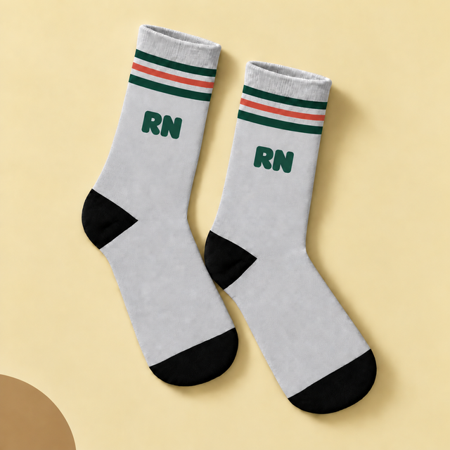 RN Socks - Club Edition — studio view