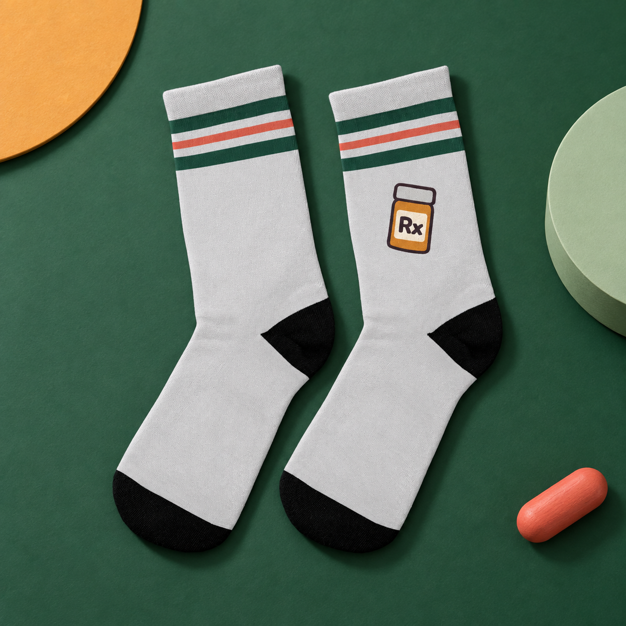 Rx Socks - Club Edition — studio view