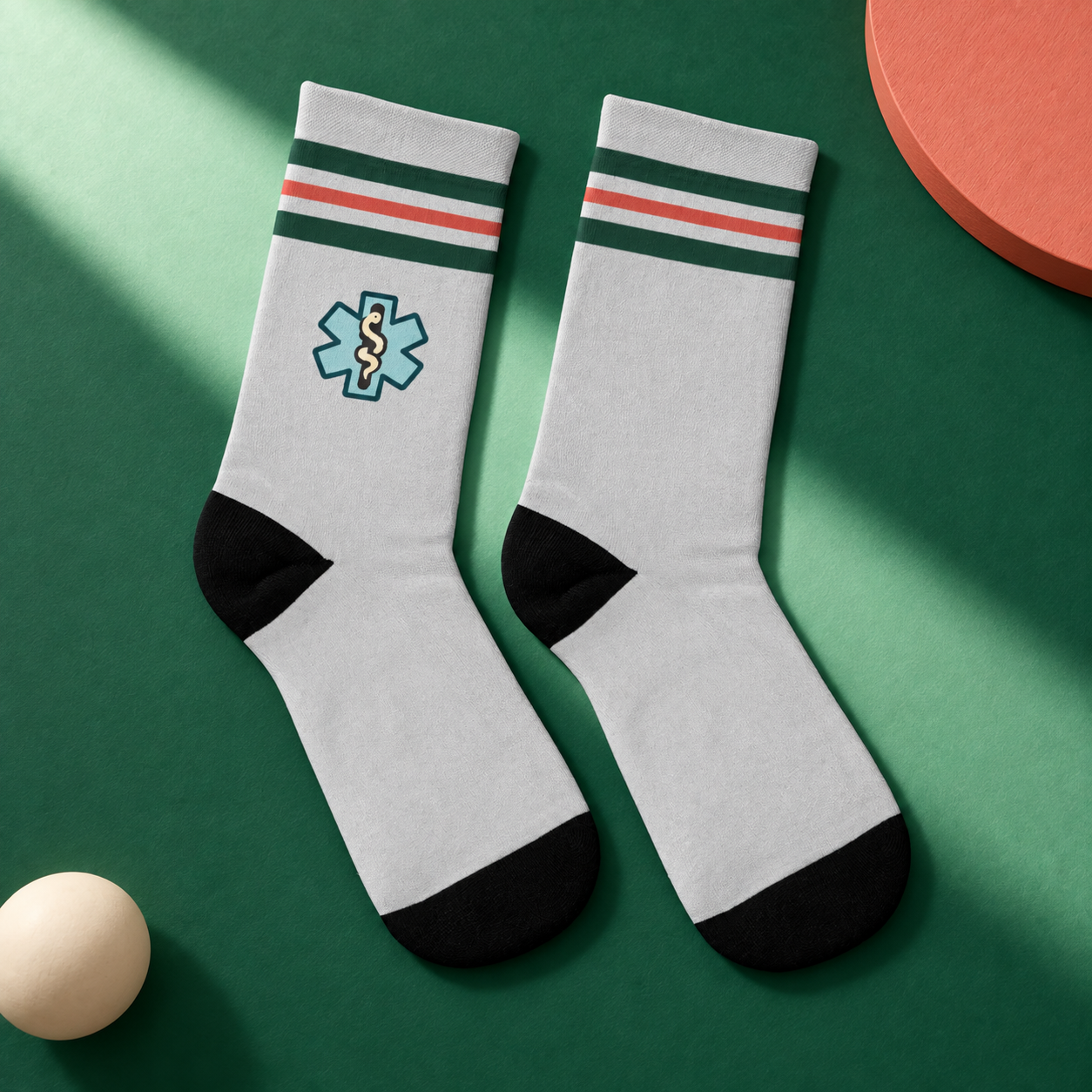 Star Of Life Socks - Club Edition — studio view