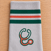 Stethoscope Socks - Club Edition — close-up