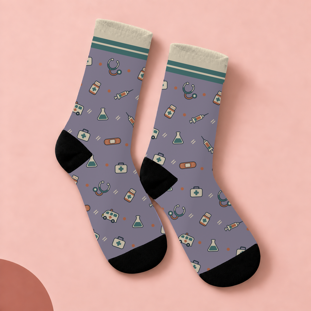 All Medicine Socks — studio view