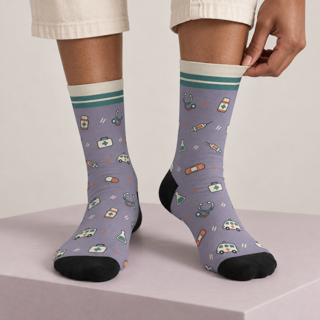 All Medicine Socks — on foot