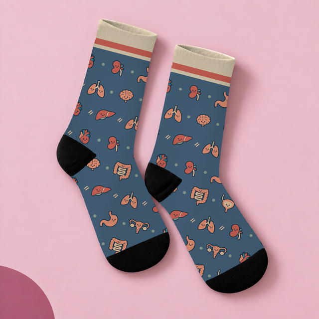 All Organs Socks — studio view
