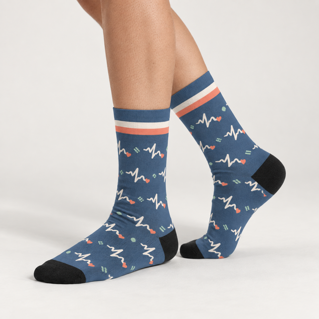 ECG Socks — on foot
