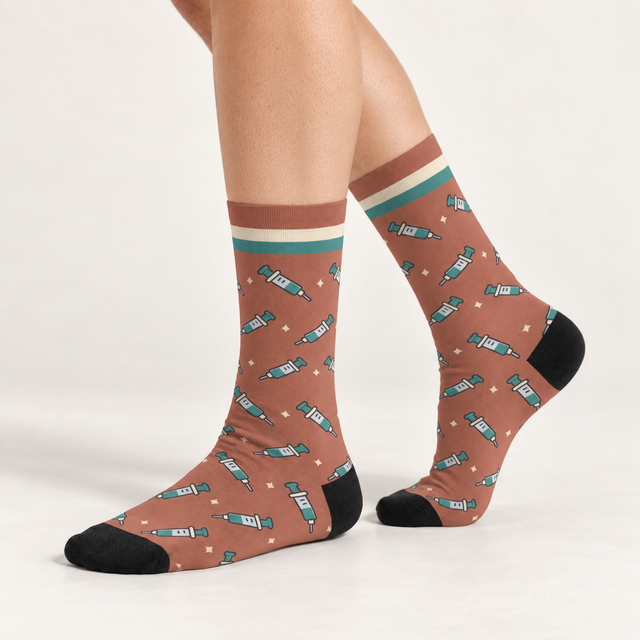 Needle Socks — on foot