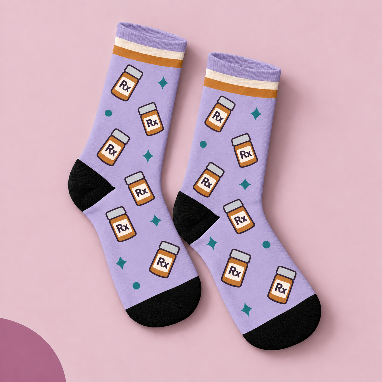 Rx Socks — studio view