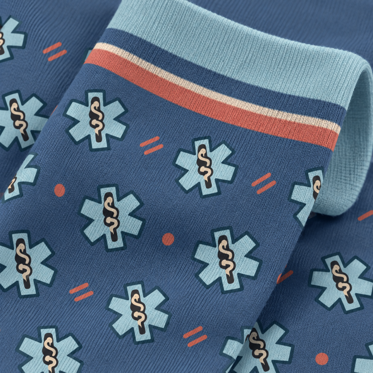 Star Of Life Socks — close-up