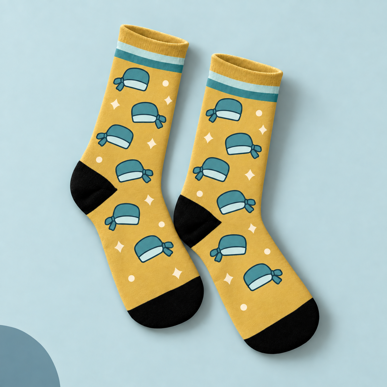 Surgical Cap Socks — studio view