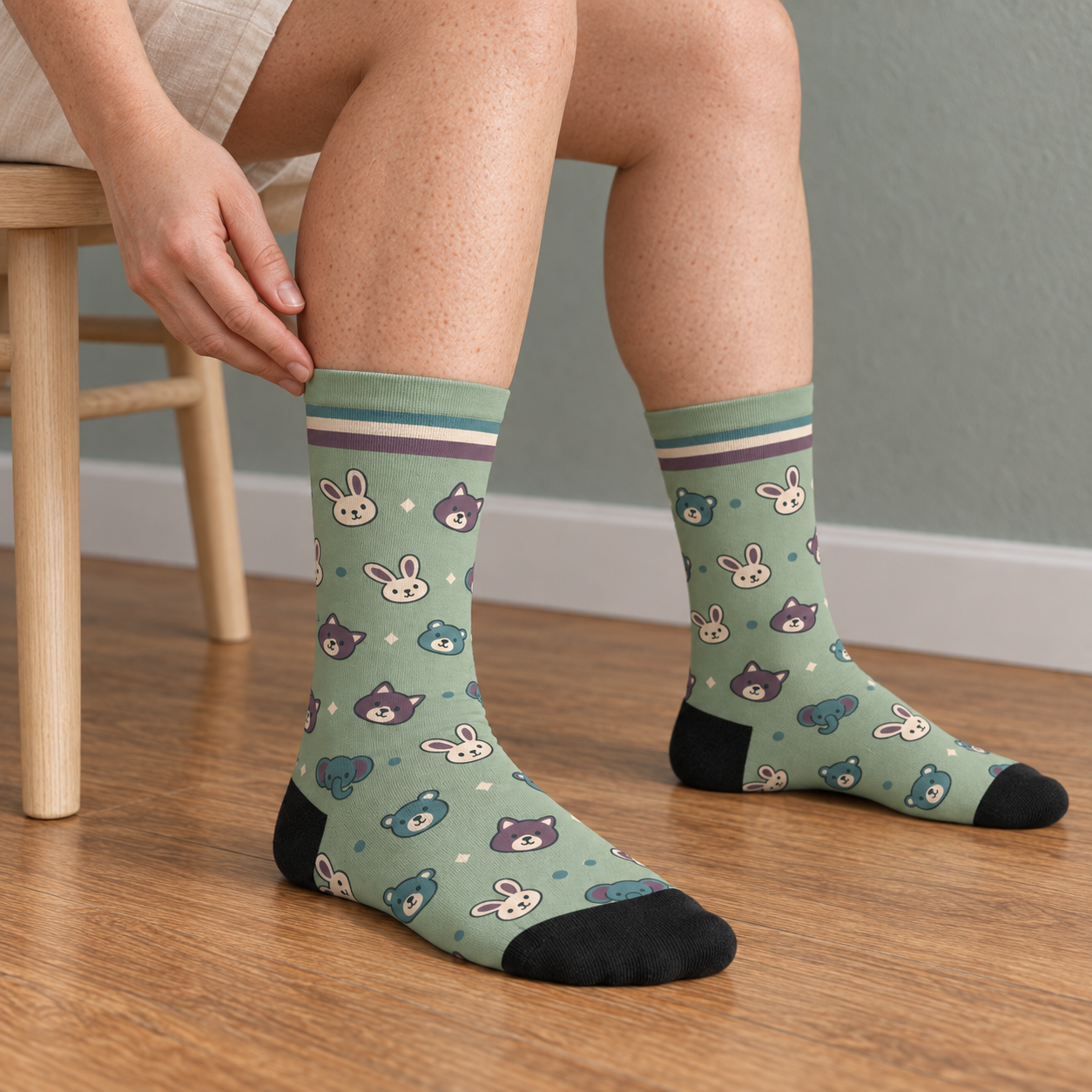 Veterinary Socks — on foot
