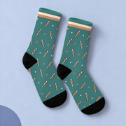 Rod of Asclepius Socks — studio view